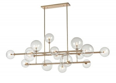 Avenue Lighting - HF4216-AB - 16 Light Chandelier - Delilah - Aged Brass