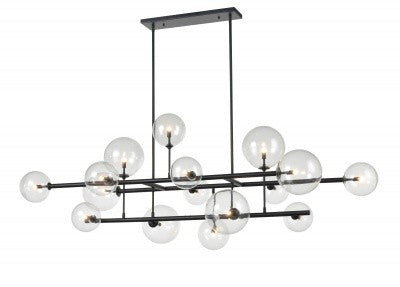 Avenue Lighting - HF4216-BK - 16 Light Chandelier - Delilah - Black