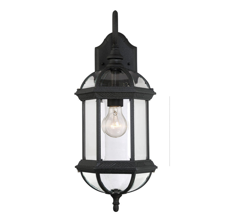 One Light Wall Mount<br /><span style="color:#4AB0CE;">Entrega: 4-10 dias en USA</span><br /><span style="color:#4AB0CE;font-size:60%;">PREGUNTE POR ENTREGA EN PANAMA</span><br />Collection: Kensington<br />Finish: Textured Black