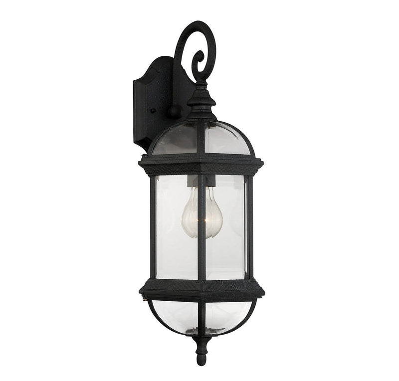 One Light Wall Mount<br /><span style="color:#4AB0CE;">Entrega: 4-10 dias en USA</span><br /><span style="color:#4AB0CE;font-size:60%;">PREGUNTE POR ENTREGA EN PANAMA</span><br />Collection: Kensington<br />Finish: Textured Black