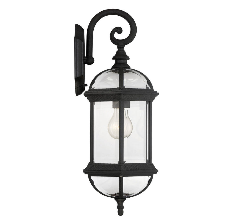 One Light Wall Mount<br /><span style="color:#4AB0CE;">Entrega: 4-10 dias en USA</span><br /><span style="color:#4AB0CE;font-size:60%;">PREGUNTE POR ENTREGA EN PANAMA</span><br />Collection: Kensington<br />Finish: Textured Black