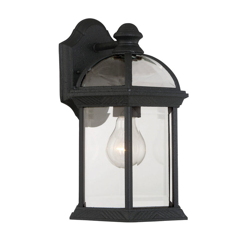 One Light Wall Mount<br /><span style="color:#4AB0CE;">Entrega: 4-10 dias en USA</span><br /><span style="color:#4AB0CE;font-size:60%;">PREGUNTE POR ENTREGA EN PANAMA</span><br />Collection: Kensington<br />Finish: Textured Black