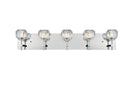 Elegant Lighting - 3509W32C - Five Light Wall Sconce - Graham - Chrome
