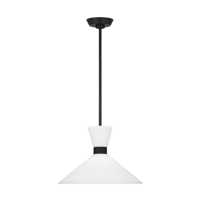 One Light Pendant<br /><span style="color:#4AB0CE;">Entrega: 4-10 dias en USA</span><br /><span style="color:#4AB0CE;font-size:60%;">PREGUNTE POR ENTREGA EN PANAMA</span><br />Collection: Belcarra<br />Finish: Midnight Black