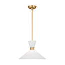 One Light Pendant<br /><span style="color:#4AB0CE;">Entrega: 4-10 dias en USA</span><br /><span style="color:#4AB0CE;font-size:60%;">PREGUNTE POR ENTREGA EN PANAMA</span><br />Collection: Belcarra<br />Finish: Satin Brass