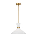 One Light Pendant<br /><span style="color:#4AB0CE;">Entrega: 4-10 dias en USA</span><br /><span style="color:#4AB0CE;font-size:60%;">PREGUNTE POR ENTREGA EN PANAMA</span><br />Collection: Belcarra<br />Finish: Satin Brass