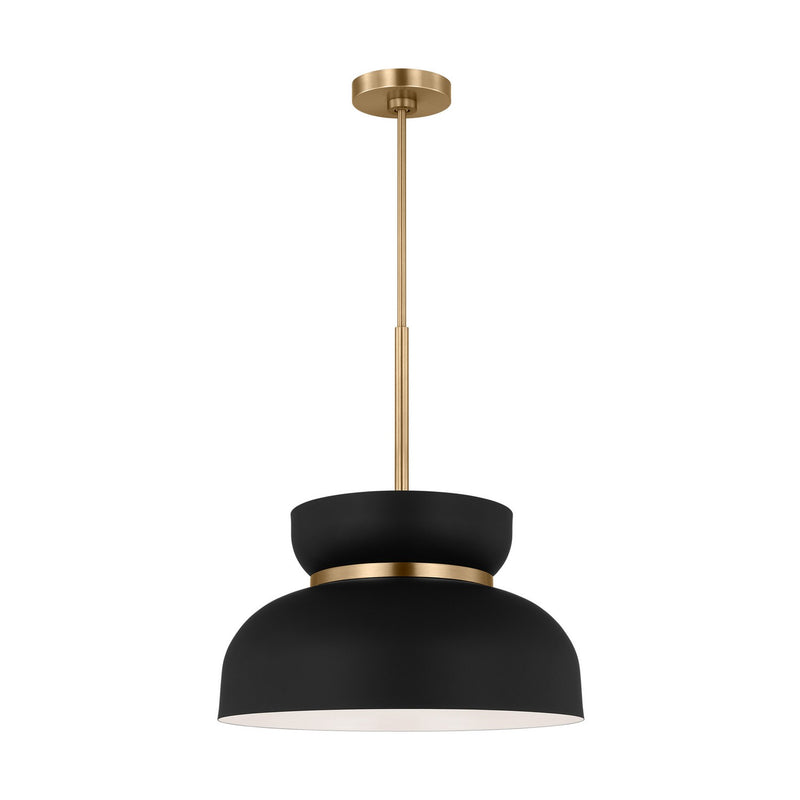One Light Pendant<br /><span style="color:#4AB0CE;">Entrega: 8-9 semanas en USA</span><br /><span style="color:#4AB0CE;font-size:60%;">PREGUNTE POR ENTREGA EN PANAMA</span><br />Collection: Pemberton<br />Finish: Midnight Black
