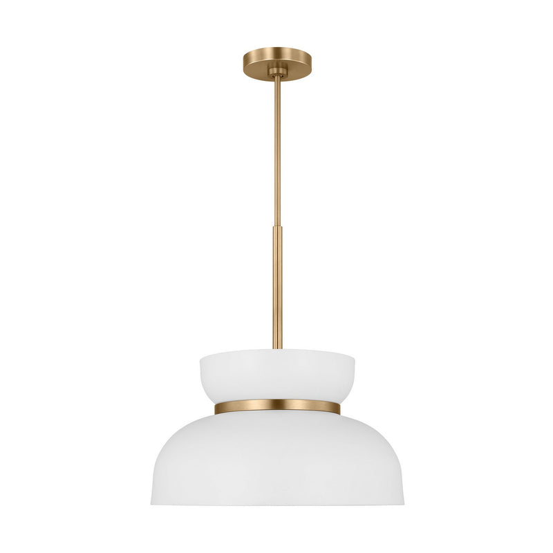 One Light Pendant<br /><span style="color:#4AB0CE;">Entrega: 4-10 dias en USA</span><br /><span style="color:#4AB0CE;font-size:60%;">PREGUNTE POR ENTREGA EN PANAMA</span><br />Collection: Pemberton<br />Finish: Matte White