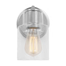 One Light Wall Sconce<br /><span style="color:#4AB0CE;">Entrega: 4-10 dias en USA</span><br /><span style="color:#4AB0CE;font-size:60%;">PREGUNTE POR ENTREGA EN PANAMA</span><br />Collection: Sayward<br />Finish: Chrome