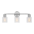 Three Light Bath<br /><span style="color:#4AB0CE;">Entrega: 4-10 dias en USA</span><br /><span style="color:#4AB0CE;font-size:60%;">PREGUNTE POR ENTREGA EN PANAMA</span><br />Collection: Sayward<br />Finish: Chrome