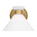 One Light Wall Sconce<br /><span style="color:#4AB0CE;">Entrega: 4-10 dias en USA</span><br /><span style="color:#4AB0CE;font-size:60%;">PREGUNTE POR ENTREGA EN PANAMA</span><br />Collection: Belcarra<br />Finish: Satin Brass