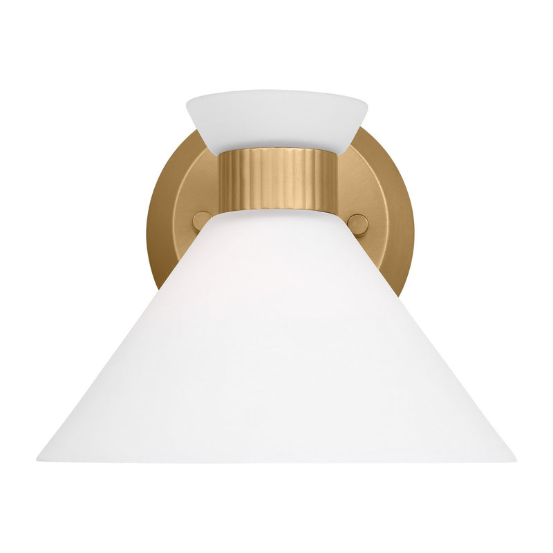One Light Wall Sconce<br /><span style="color:#4AB0CE;">Entrega: 4-10 dias en USA</span><br /><span style="color:#4AB0CE;font-size:60%;">PREGUNTE POR ENTREGA EN PANAMA</span><br />Collection: Belcarra<br />Finish: Satin Brass