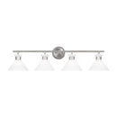 Four Light Bath<br /><span style="color:#4AB0CE;">Entrega: 4-10 dias en USA</span><br /><span style="color:#4AB0CE;font-size:60%;">PREGUNTE POR ENTREGA EN PANAMA</span><br />Collection: Belcarra<br />Finish: Brushed Steel