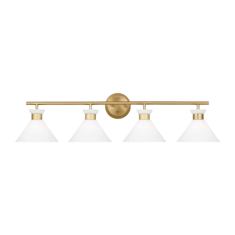 Four Light Bath<br /><span style="color:#4AB0CE;">Entrega: 4-10 dias en USA</span><br /><span style="color:#4AB0CE;font-size:60%;">PREGUNTE POR ENTREGA EN PANAMA</span><br />Collection: Belcarra<br />Finish: Satin Brass