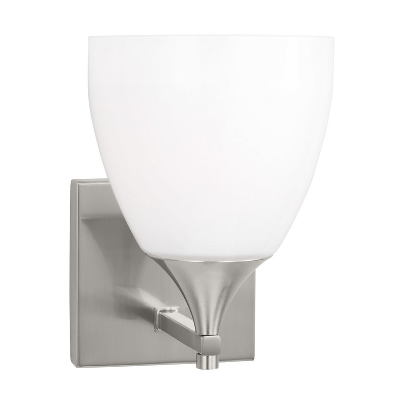 One Light Wall Sconce<br /><span style="color:#4AB0CE;">Entrega: 4-10 dias en USA</span><br /><span style="color:#4AB0CE;font-size:60%;">PREGUNTE POR ENTREGA EN PANAMA</span><br />Collection: Toffino<br />Finish: Brushed Steel