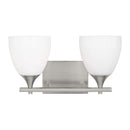 Two Light Bath<br /><span style="color:#4AB0CE;">Entrega: 4-10 dias en USA</span><br /><span style="color:#4AB0CE;font-size:60%;">PREGUNTE POR ENTREGA EN PANAMA</span><br />Collection: Toffino<br />Finish: Brushed Steel
