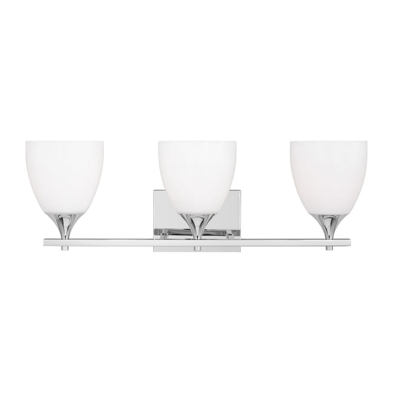 Three Light Bath<br /><span style="color:#4AB0CE;">Entrega: 4-10 dias en USA</span><br /><span style="color:#4AB0CE;font-size:60%;">PREGUNTE POR ENTREGA EN PANAMA</span><br />Collection: Toffino<br />Finish: Chrome