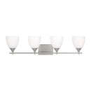 Four Light Bath<br /><span style="color:#4AB0CE;">Entrega: 4-10 dias en USA</span><br /><span style="color:#4AB0CE;font-size:60%;">PREGUNTE POR ENTREGA EN PANAMA</span><br />Collection: Toffino<br />Finish: Brushed Steel