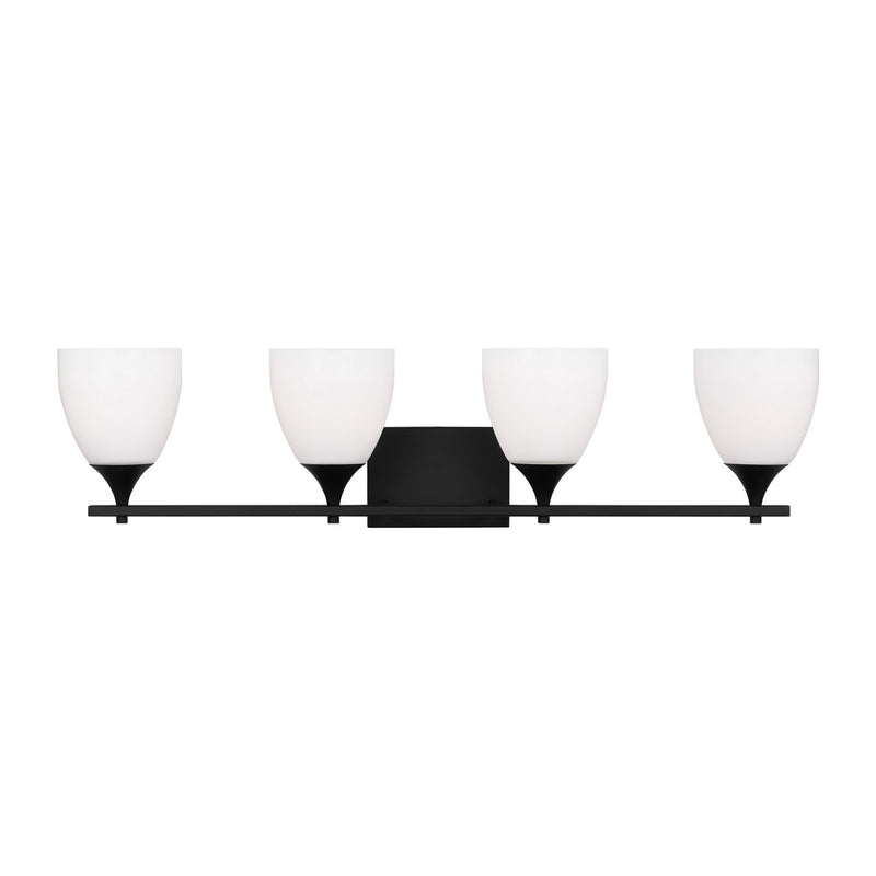 Four Light Bath<br /><span style="color:#4AB0CE;">Entrega: 4-10 dias en USA</span><br /><span style="color:#4AB0CE;font-size:60%;">PREGUNTE POR ENTREGA EN PANAMA</span><br />Collection: Toffino<br />Finish: Midnight Black