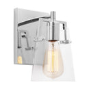 One Light Wall Sconce<br /><span style="color:#4AB0CE;">Entrega: 4-10 dias en USA</span><br /><span style="color:#4AB0CE;font-size:60%;">PREGUNTE POR ENTREGA EN PANAMA</span><br />Collection: Crofton<br />Finish: Chrome