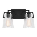 Two Light Bath<br /><span style="color:#4AB0CE;">Entrega: 4-10 dias en USA</span><br /><span style="color:#4AB0CE;font-size:60%;">PREGUNTE POR ENTREGA EN PANAMA</span><br />Collection: Crofton<br />Finish: Midnight Black