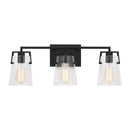 Three Light Bath<br /><span style="color:#4AB0CE;">Entrega: 4-10 dias en USA</span><br /><span style="color:#4AB0CE;font-size:60%;">PREGUNTE POR ENTREGA EN PANAMA</span><br />Collection: Crofton<br />Finish: Midnight Black