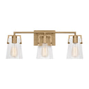 Three Light Bath<br /><span style="color:#4AB0CE;">Entrega: 4-10 dias en USA</span><br /><span style="color:#4AB0CE;font-size:60%;">PREGUNTE POR ENTREGA EN PANAMA</span><br />Collection: Crofton<br />Finish: Satin Brass