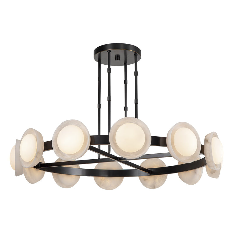 LED Chandelier<br /><span style="color:#4AB0CE;">Entrega: 4-10 dias en USA</span><br /><span style="color:#4AB0CE;font-size:60%;">PREGUNTE POR ENTREGA EN PANAMA</span><br />Collection: Alonso<br />Finish: Urban Bronze/Alabaster