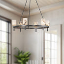 Alora - CH338632UBAR - Six Light Chandelier - Lucian - Urban Bronze/Alabaster