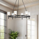 Alora - CH338632UBCC - Six Light Chandelier - Lucian - Urban Bronze/Clear Crystal