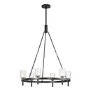 Six Light Chandelier<br /><span style="color:#4AB0CE;">Entrega: 4-10 dias en USA</span><br /><span style="color:#4AB0CE;font-size:60%;">PREGUNTE POR ENTREGA EN PANAMA</span><br />Collection: Lucian<br />Finish: Urban Bronze/Clear Crystal