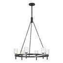 Six Light Chandelier<br /><span style="color:#4AB0CE;">Entrega: 4-10 dias en USA</span><br /><span style="color:#4AB0CE;font-size:60%;">PREGUNTE POR ENTREGA EN PANAMA</span><br />Collection: Lucian<br />Finish: Clear Crystal/Urban Bronze