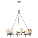 Eight Light Chandelier<br /><span style="color:#4AB0CE;">Entrega: 4-10 dias en USA</span><br /><span style="color:#4AB0CE;font-size:60%;">PREGUNTE POR ENTREGA EN PANAMA</span><br />Collection: Lucian<br />Finish: Polished Nickel/Alabaster