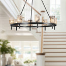 Alora - CH338836UBAR - Eight Light Chandelier - Lucian - Urban Bronze/Alabaster