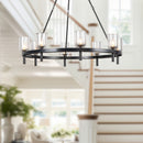 Alora - CH338836UBCC - Eight Light Chandelier - Lucian - Urban Bronze/Clear Crystal