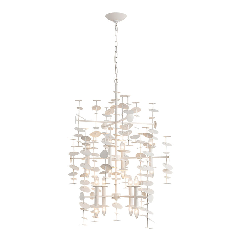 16 Light Chandelier<br /><span style="color:#4AB0CE;">Entrega: 4-10 dias en USA</span><br /><span style="color:#4AB0CE;font-size:60%;">PREGUNTE POR ENTREGA EN PANAMA</span><br />Collection: Yukari<br />Finish: Matte White