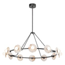 LED Chandelier<br /><span style="color:#4AB0CE;">Entrega: 4-10 dias en USA</span><br /><span style="color:#4AB0CE;font-size:60%;">PREGUNTE POR ENTREGA EN PANAMA</span><br />Collection: Dahlia<br />Finish: Urban Bronze/Alabaster