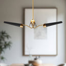 Alora - CH347346MBVB - LED Chandelier - Osorio - Matte Black/Vintage Brass