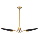 LED Chandelier<br /><span style="color:#4AB0CE;">Entrega: 4-10 dias en USA</span><br /><span style="color:#4AB0CE;font-size:60%;">PREGUNTE POR ENTREGA EN PANAMA</span><br />Collection: Osorio<br />Finish: Matte Black/Vintage Brass