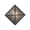 One Light Outdoor Wall Lantern<br /><span style="color:#4AB0CE;">Entrega: 4-10 dias en USA</span><br /><span style="color:#4AB0CE;font-size:60%;">PREGUNTE POR ENTREGA EN PANAMA</span><br />Collection: Cairo<br />Finish: Black/Ribbed Glass