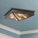 Alora - FM332919UBCR - Four Light Flush Mount - Cairo - Ribbed Glass/Urban Bronze