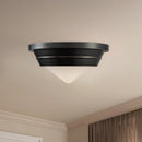 Alora - FM348010UBOP - One Light Flush Mount - Willard - Urban Bronze/Opal Matte Glass