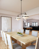 Alora - LP348241PNOP - Two Light Linear Pendant - Willard - Polished Nickel/Opal Matte Glass