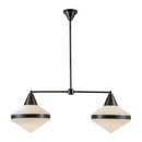 Two Light Linear Pendant<br /><span style="color:#4AB0CE;">Entrega: 4-10 dias en USA</span><br /><span style="color:#4AB0CE;font-size:60%;">PREGUNTE POR ENTREGA EN PANAMA</span><br />Collection: Willard<br />Finish: Urban Bronze/Opal Matte Glass