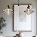 Alora - LP348241UBPG - Two Light Linear Pendant - Willard - Urban Bronze/Prismatic Glass