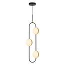 Alora - PD302003MBBG - LED Pendant - Tagliato - Matte Black/Brushed Gold