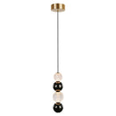Alora - PD321815NB - LED Pendant - Onyx - Natural Brass