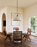 Alora - PD331024MWVB - Three Light Pendant - Doral - Matte White/Vintage Brass
