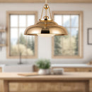 Alora - PD344014PBGO - One Light Pendant - Palmetto - Polished Brass/Glossy Opal
