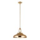 One Light Pendant<br /><span style="color:#4AB0CE;">Entrega: 4-10 dias en USA</span><br /><span style="color:#4AB0CE;font-size:60%;">PREGUNTE POR ENTREGA EN PANAMA</span><br />Collection: Palmetto<br />Finish: Polished Brass/Glossy Opal